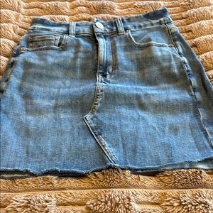 American Eagle Outfitters Blue Asymmetrical Mini Skirt